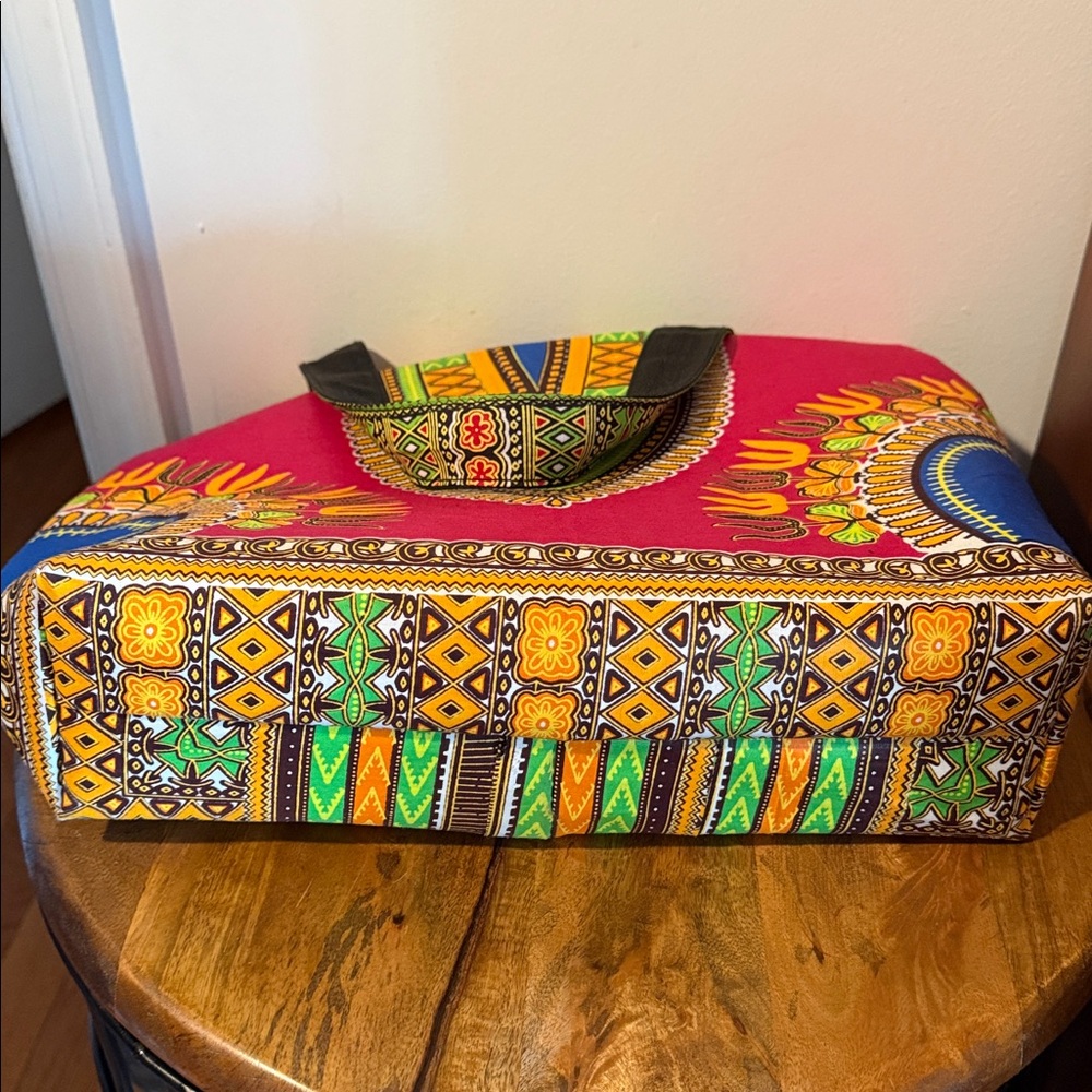 Colorful Dashiki Print Tote Bag - Picture 5 of 5